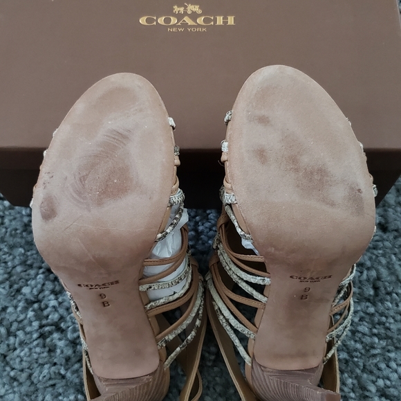 Coach Jody Python Print Heels - Picture 3 of 4